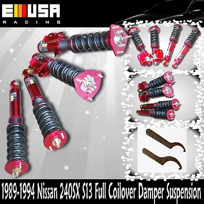 For 1989-91 92-94 NISSAN 240SX S13 FULL Coilovers Adj. Damper Suspension NEW   • $559.99