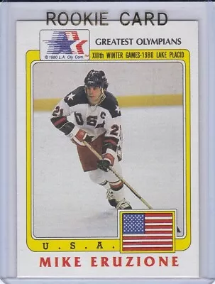 MIKE ERUZIONE ROOKIE CARD Team USA Hockey VINTAGE RC Olympics MIRACLE ON ICE! • $0.99