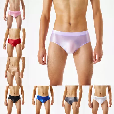 Shiny Glossy Wet Look Knickers Mens Briefs Thongs Underwear Panties Underpants • £5.27