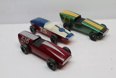 3 Pc Lot VINTAGE CUB Boy SCOUTS PINEWOOD DERBY RACE CARS • $44.99