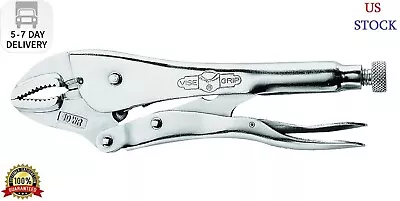 VISE-GRIP Original Locking Pliers With Wire Cutter Curved Jaw 10-Inch (502L3) • $16.99