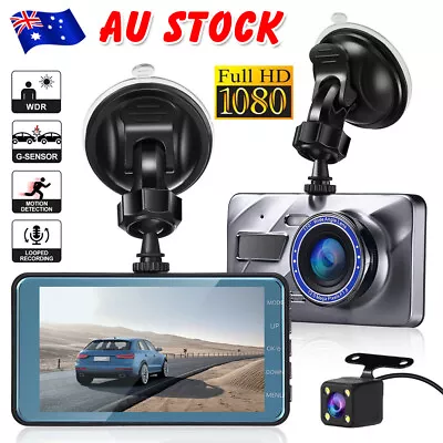 1080P Car Dash Camera Dual Front And Rear Video DVR Recorder Night Vision Kit • $30.45