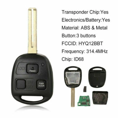 $16.99 • Buy Replacement For Lexus 2004 2005 2006 RX330 2007 2008 2009 RX350 Remote Key Fob