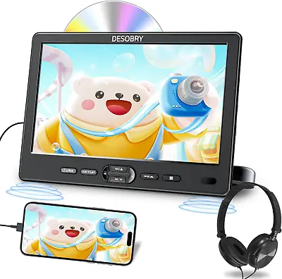 10.5  Car DVD Player With Headrest Mount Portable DVD Player For Car With Headp • £139.76