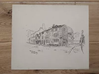 The Ring O' Bells Inn Halifax England - Antique/Vintage Plate - 1912 • £14.99