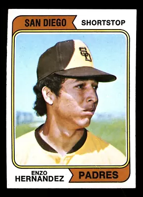 1974 Topps  Enzo Hernandez  San Diego Padres #572 Nm-mt (combined Ship) • $0.99