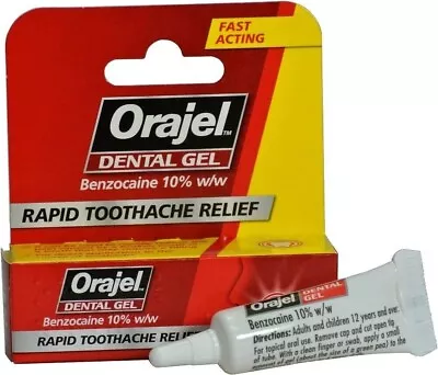 2x Orajel Dental Gel Rapid Toothache Relief Benzocaine 10% W/w Free SHIP • £7.14