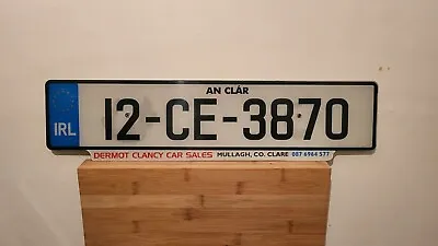 Republic Of Ireland License Plate- County Clare 12 CE 3870 Clancy Mullagh Faded • $20.99