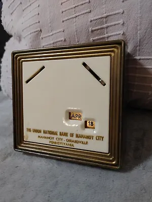 Vintage Mid Century Mahanoy City Pennsylvania Union National Bank Coin Bank • $7