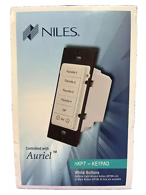 Niles NKP7  In-Wall Keypad - White - Control With Auriel - New! • $67.97