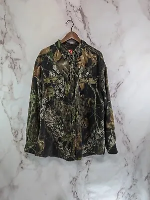 X Scent Shirt Men XL Camo Blocker Woodland Button Up Hunting Mossy Oak Break Up  • $29.83