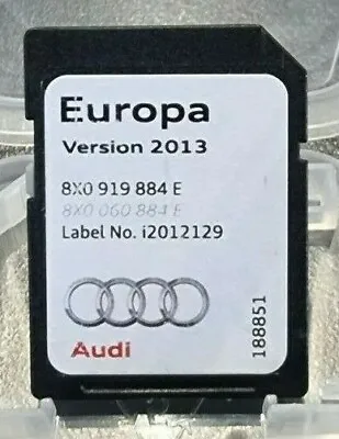 Genuine Audi A1 A6 A7 Q3 RMC Maps Sat Nav SD Card 2013 8X0919884E • £24.98