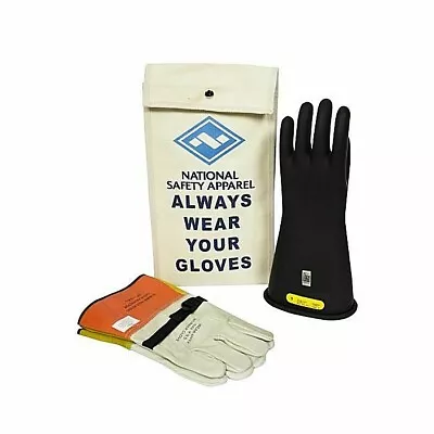 National Safety Apparel Kitgc2 Class 2 Arcguard Rubber Voltage Glove Kit • $274.79