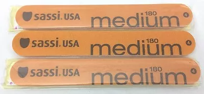 NEW LOT OF 3 SASSI #373 BIG BOARD MEDIUM 180/180 NAIL FILE ~7 X1  • $7.99