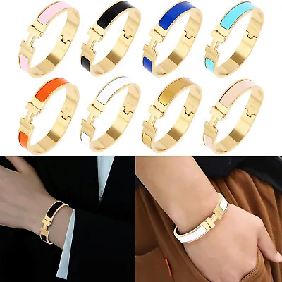 High Quality Womens Classic Luxury Stainless Steel H-buckle Bracelet Size 17cm+ • $18.59