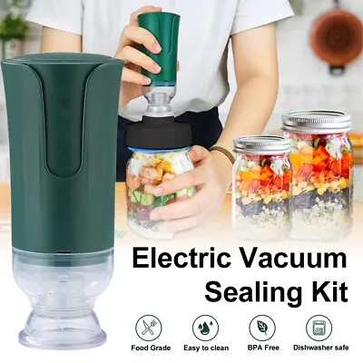 $19.99 • Buy Electric Canning Jar Sealing Kit Vacuum Sealer Regular-mouth Wide-mouth Durable