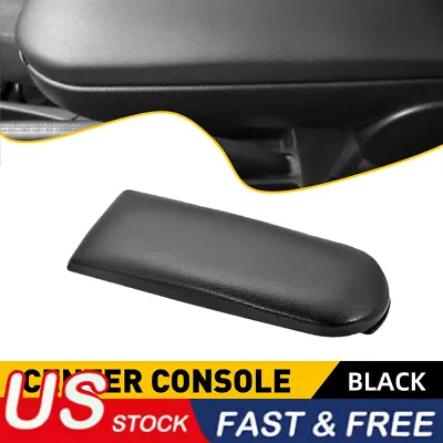 For VW Jetta Beetle 1999-2009 Black Leather Center Console Armrest Cover Lid US • $15.99