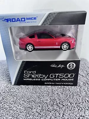 Original Road Mice Red Ford Shelby GT500 Gift Wireless Computer Mouse Headlights • $159.20