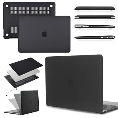 Matte Black Laptop Shell Case Cover For Apple MacBook Air Pro 11'' 13  14 15' 16 • £8.92