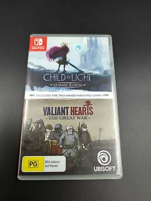 Child Of Light Ultimate Edition + Valiant Hearts The Great War (Nintendo Switch) • $49.95