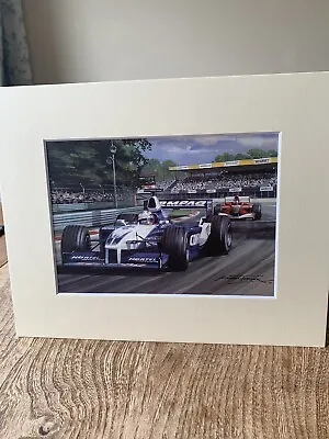 Juan Pablo Montoya Williams BMW 2001 Italian GP Mounted F1 Print  Formula 1 • £9.50