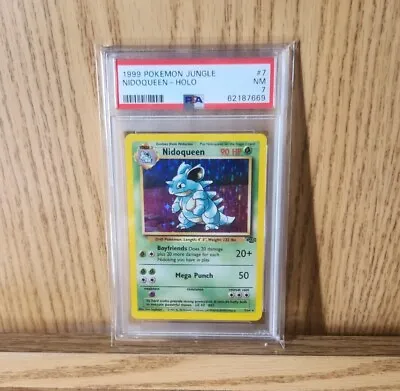 $7.50 • Buy 1999 Pokemon TCG Jungle Nidoqueen Holo PSA 7 7/64