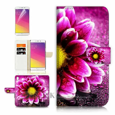 Flower Flora  TPU Phone Wallet Case Cover For Optus X Start 2  - 31082 • $13.99