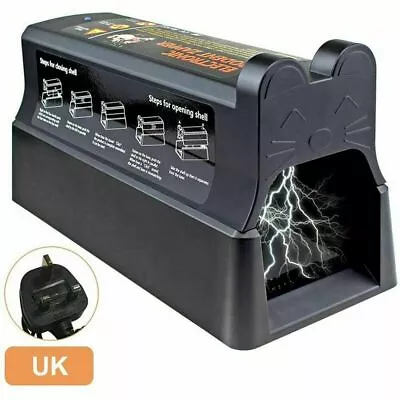 £27.59 • Buy Large Electronic Rat Trap Mice Rodent Killer Mouse Pest Control Zapper 7000V UK