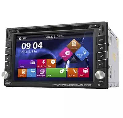 Car Stereo DVD CD Player Bluetooth Auto Radio 6.2'' GPS Navigation Double 2Din • $147.17