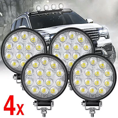 4x 4.5Inch Round LED Offroad Lights Driving Bumper Fog Lights Tractor ATV Truck • $18.39