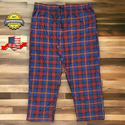 MENS 2XL Lightweight Flannel Plaid Pajama Sleep Lounge Pants Elastic Waist NWOT • $12.59