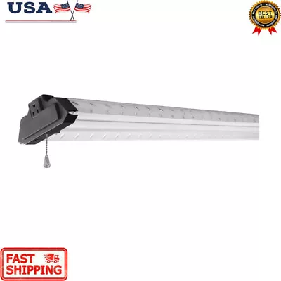 LED Shop Light W/ Motion Steel Tread Plate Industrial Workshop 4 Ft 10000 Lumen • $39.98