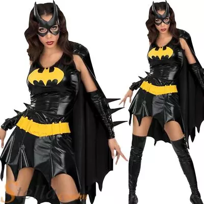 £40.49 • Buy Ladies Batgirl Costume Batman Superhero Halloween Fancy Dress Womens Outfit