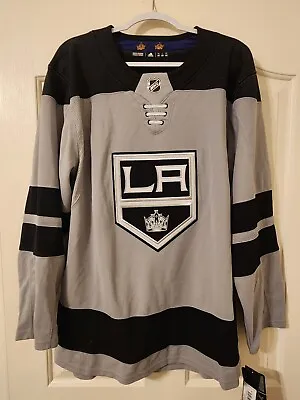 LA Kings Los Angeles Adidas Authentic Size 50 Jersey With Fight Strap • $69