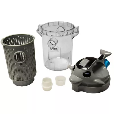 Rx Clear Dolphin Leaf Canister W/ Plastic Mesh Basket Fits Suction Pool Cleaner • $13.92