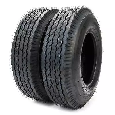 2pcs 4.80/4.00-8 Trailer Tires 4 Ply Load Range B 4.80-8 Tubeless 660Lbs • $54.86