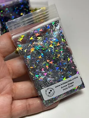 5G Holographic Silver Arrow Shape Glitter For Nail Acrylic Gel Craft US Seller • $2.60