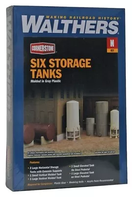 Walthers N Scale Storage Tanks 933-3265 • $14.98