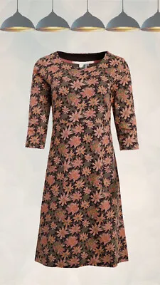 £19.99 • Buy Ex Weird Fish Women’s ¾ Sleeve Starshine Jersey Dress In Bronze