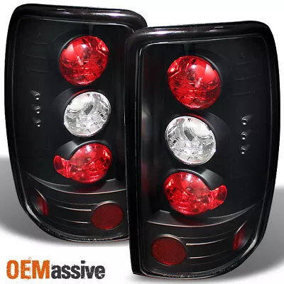 Fits 00-06 Chevy Suburban Tahoe Yukon Barn Door Black Tail Lights Left+Right Set • $96.99