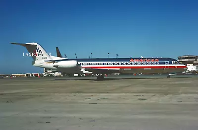 Original 35mm Slide American Airlines  Fokker F100 N1411G CN 11369 F27 F28 • $2.75