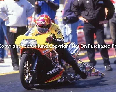 Matt Hines Eagle 1 Vance Hines NHRA Drag Bike 8x10 Ninja Circa 1998 • $9.99