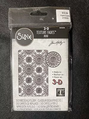 Sizzix 3-D Embossing Folder 665636 Mini Kaleidoscope By Tim Holtz • $5.99