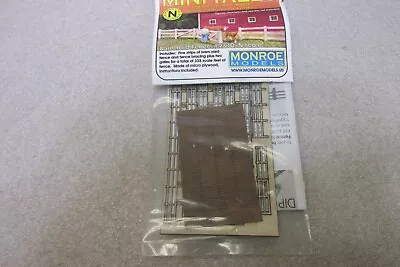 New N Scale Monroe Models Wood Barn Yard Fence #9310 • $4.89