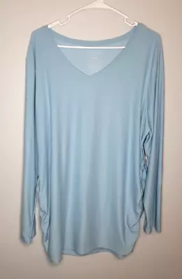 Maternity Top Long Sleeve Shirt Blue XXL (20) • $16.93