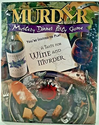 Wine Murder Mystery Party Game: A Taste For Wine And Murder Sealed • $10.44