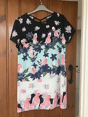 Very Pretty Pink Parrot Dress. Size M. Unworn • £20