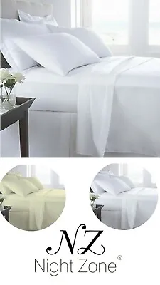 Fitted Sheet 400 Thread Count Egyptian Cotton Sateen 40cm Extra Deep Bed Sheet  • £17.49