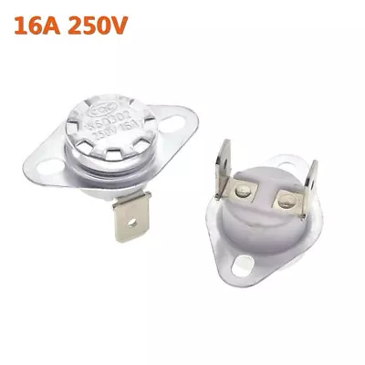 £3.59 • Buy 16A 250V Temperature Switch Control Sensor Thermal Thermostat 40°C-180°C KSD302
