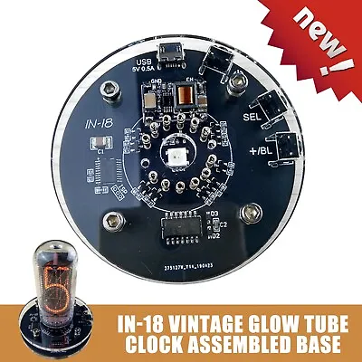 $21.84 • Buy IN-18 Vintage Glow Tube Clock NIXIE Clock Electronic Vacuum Tube Clock AssemblYj